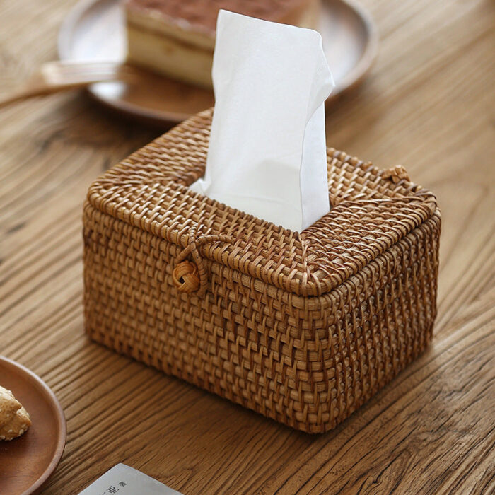 Artesia Rattan Tissue Box