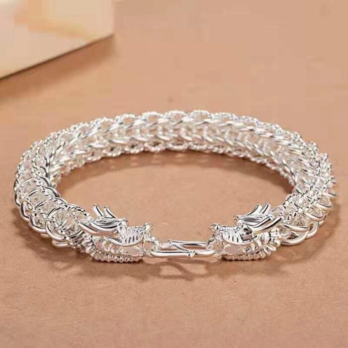 nometo 925 Sterling Silver Cuban Link Chain Bracelet 5/8mm Silver Bracelet for Men Women Silver Bracelet 6.5-9 Inches