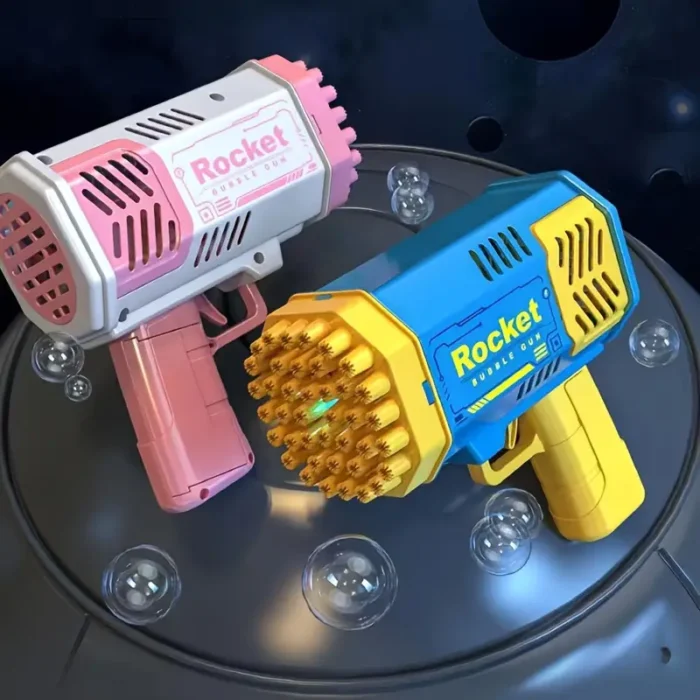 40-hole Bubble Machine Handheld Gatling Automatic Bubble Gun